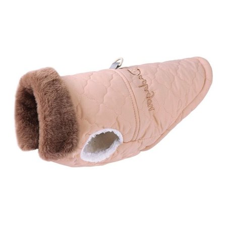Dog Warm Fleece Polstret Puppy Hundejakke Vest PINK L