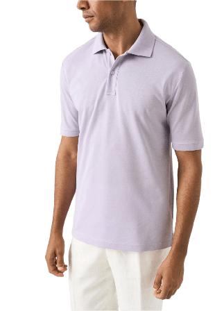 Eton Piqué I Pima-bomull Skjortor Herr Lila L