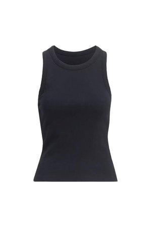Pia Rib Singlet Black XXL