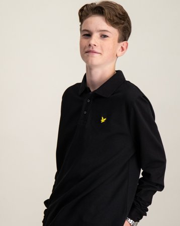 Lyle & Scott LS Plain Polo Shirt Zwart Polo-/rugbyshirts Jongens - Kids Brand Store