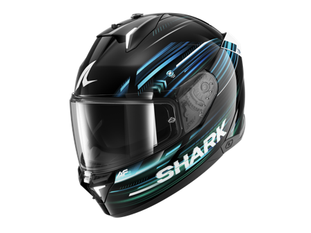 Shark Skwal I3 Light-Blur Integralhjälm Svart/Blå/Grön XXL