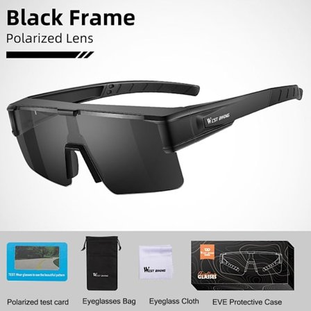 Fit Over Photochromic Solglasögon Polariserade Solglasögon POLARISERADE Polarized Black