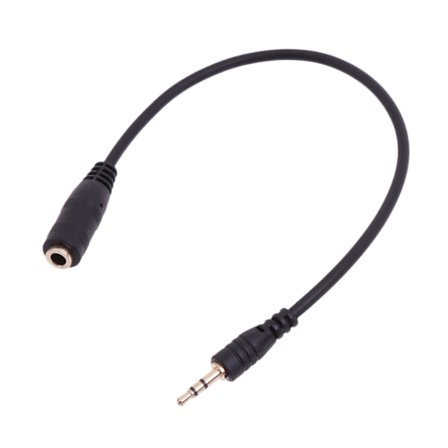 2,5 mm hane till 3,5 mm hona Aux Jack Audio Stereokabel Audio Connector Adapter