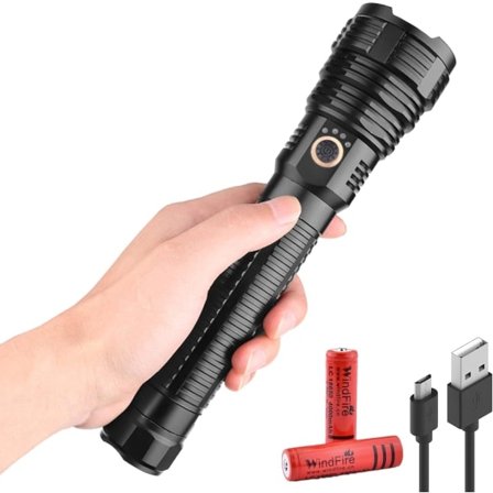 XHP70 Tehokas LED-taskulamppu, superkirkas 10 000 lumenin lataus