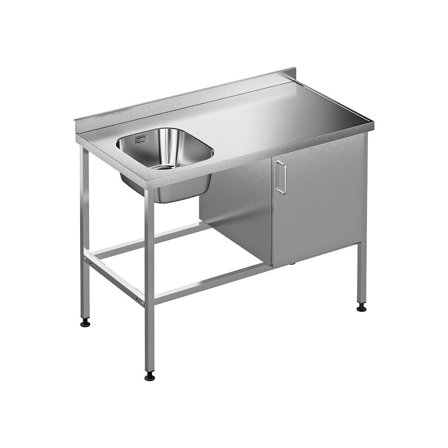 Purus SB-1200-34V-SK Tvättbänk 1200x620x900 mm, vänsterplacerad diskho, Tvättstuga