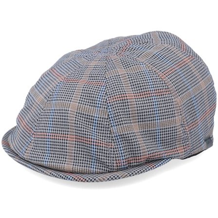 Kangol - Beige flatcap Cap - Pattern Flexfit Cap Grey Plaid Flat Cap @ Hatstore