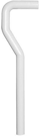 Faluplast 8073322 Utloppsrör 610 x 40 x 160 mm, S-böjd, Inomhusavlopp