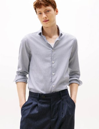 Tommy Hilfiger Dc Royal Oxford Ithaca Shirt - Blue - M