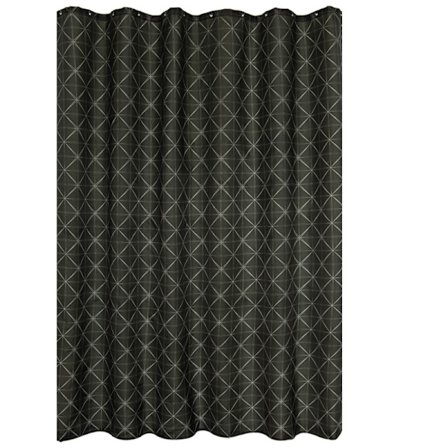 Sort badeforhæng geometriske linjer bruseforhæng bruseforhæng