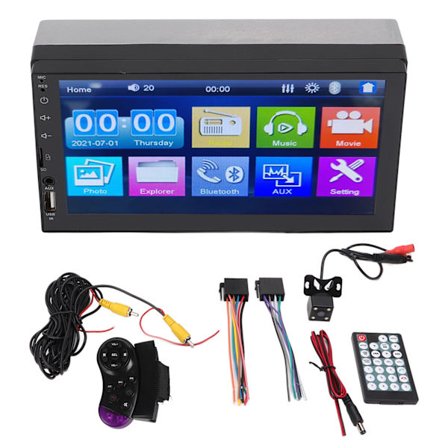 7in Universal Bil Stereo Audio Modtager Touch Screen MP5 Afspiller GPS Navigation med Backup Kamera Håndfri Opkald