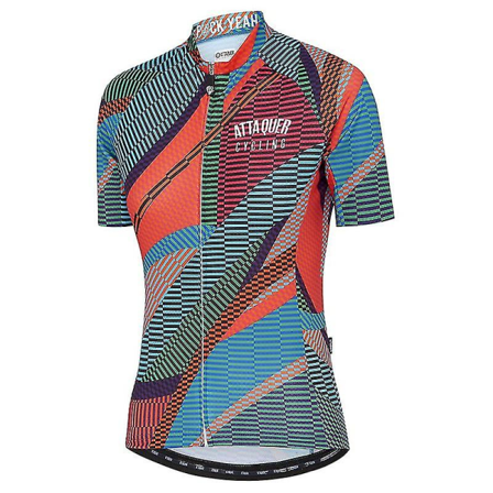 New Trend Naisten Pyöräilyvaatteet Lyhythihaiset Kaleidoscope Top Hengittävät Quick Dry Naisten Pyöräilyvaatteet Style 2 L
