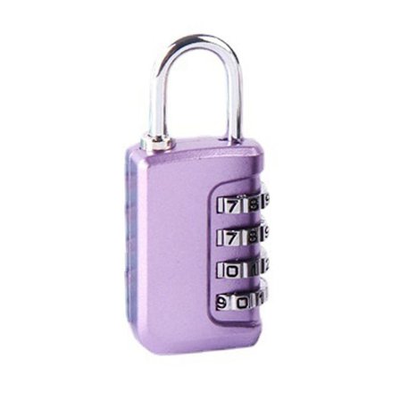 4-numeroinen salasanalla toimiva lukko, asuntolan kaappi, LILA