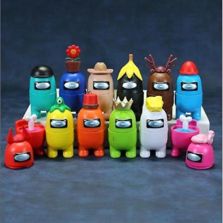 12st Among us Actionfigurer Leksaker Brinquedos Figurals Bordsdockor Set