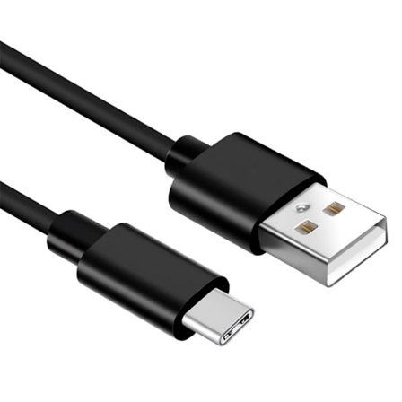 USB-C Quick Charge Snabbladdare Kabel 1M Svart