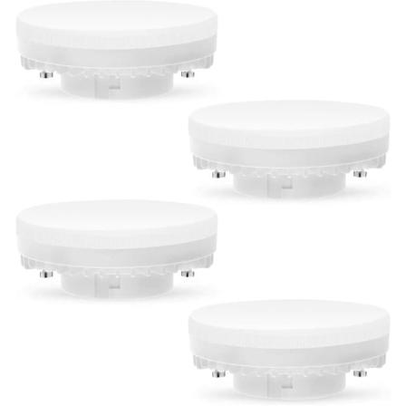 4 kpl Gx53 LED-lamppua 7w 3000k, lämmin valkoinen, ei himmennettävissä, ei välkkymistä, korvaa 50w halogeeni Gx5.3 tai CFL 9w 13w, 560 lumenia, 120