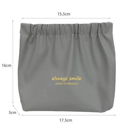 Kosmetik Opbevaringstaske Hovedtelefon Wire Holder Taske GRÅ