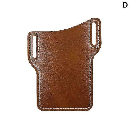Mænds Taljepose Props Læderpung Telefonpung Mobiltelefon Bæltesløjfe Etui. (brun) 1 stk)