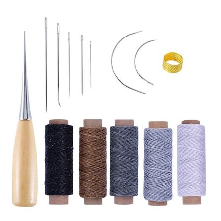 Nahka käsityö ompelupaketti käsinompeluneulat 2 2 2