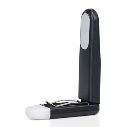 Clip-on leselampe LED boklys SVART