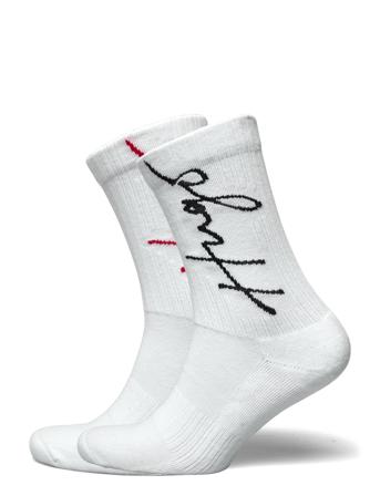 2P Qs Handwritten Cc Underwear Socks Regular Socks Vit HUGO
