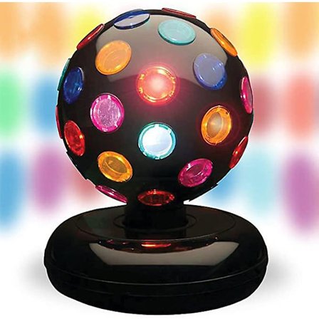 Snurrande Discokula med LED-lampor