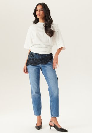 Bubbleroom - Slim Ankle Jeans - Medium blue - Kläder