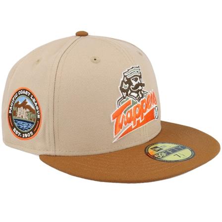 New Era - MiLB Beige fitted Cap - Edmonton trappers Daredevil 59FIFTY Camel/Tan Fitted @ Hatstore