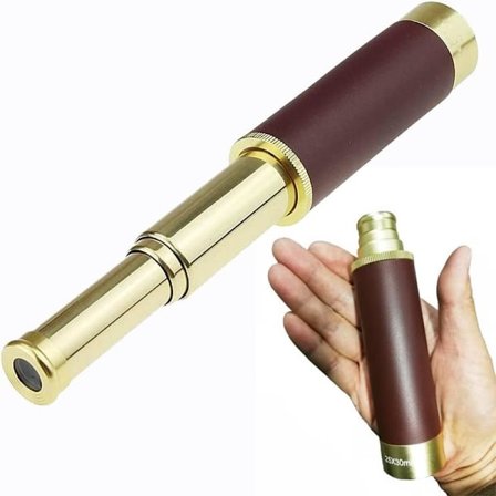 Taskumonokulaari, 25 x 30 CM Retro-merirosvoteleskooppikiikari