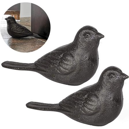 Dörrstopp för golv Dekorativ söt fågel Heavy Duty Cast