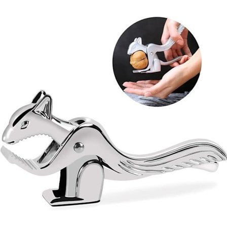 Nøtteknekker - Nøtteknekker - Ekorn - Sink Legering - Sklisikker Design - Lett å Bruke