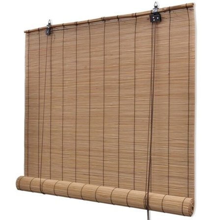 vidaXL Brun Bambu Rullgardin 100 x 160 cm