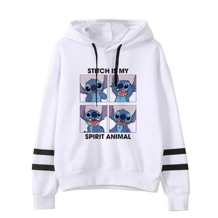 Y2k Cartoon Lilo og Stitch sjove hættetrøjer til kvinder Harajuku sød Stitch Anime Sweatshirt Manga Streetwear Hoody til kvinder og børn 965 965 XL