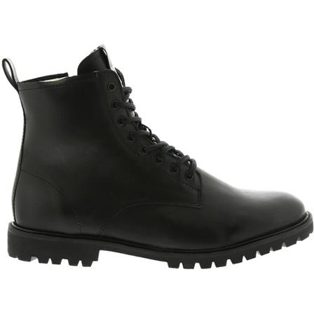 Blackstone, Sg 49 Black - Lace UP Boot - FUR Zwart, Heren, Maat:46 EU,leer
