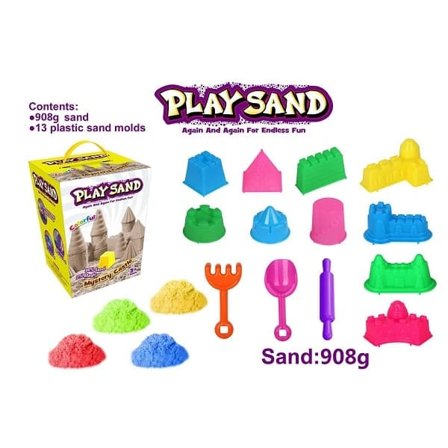 Kineettinen leikkihiekka, Mystery Castle, 908 g (4 väriä)—pa