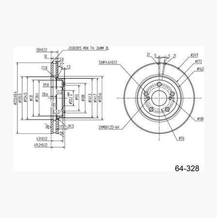 Biltema - BREMSESKIVE