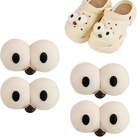 Sjove Tegneserie Store Øjne til Clog Sko Dekoration Charms Clog Charms Crocs Pins Personlige Croc Charms Crocs Tilbehør til Børn Fest Fødselsdagsgaver