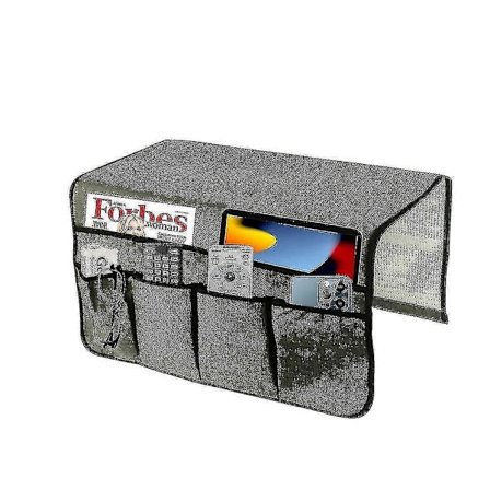 Sofaorganisator, flaskeholder armlene hengende oppbevaringsveske, for flaske, magasiner, fjernkontroll, Ph