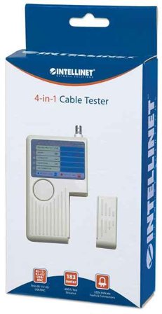 INTELLINET Kabeltester 4-in-1 RJ45/RJ11/USB/BNC beige reta