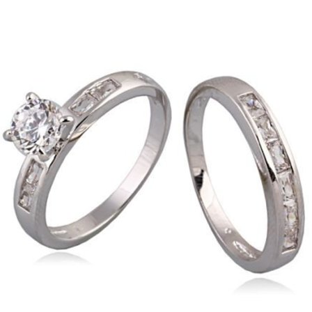 18K Guldfyllda Guld Filled gulddoublé Ring förlovningsring