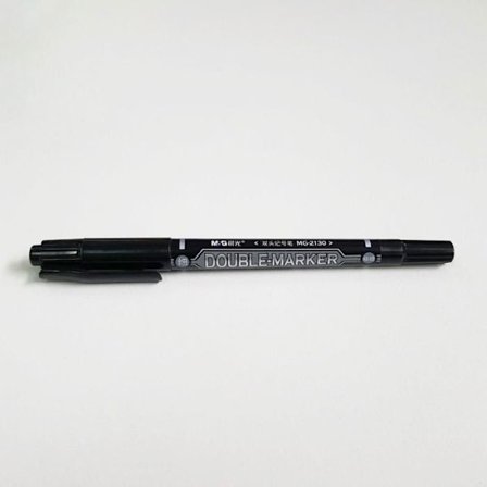 Markör - markörpenna M-g Dubbel svart dubbel (12 stycken)