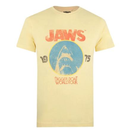 Jaws Mens World Tour T-shirt L Yellow Haze