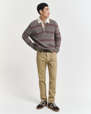 GANT - Myke twilljeans med normal passform til herre woody beige