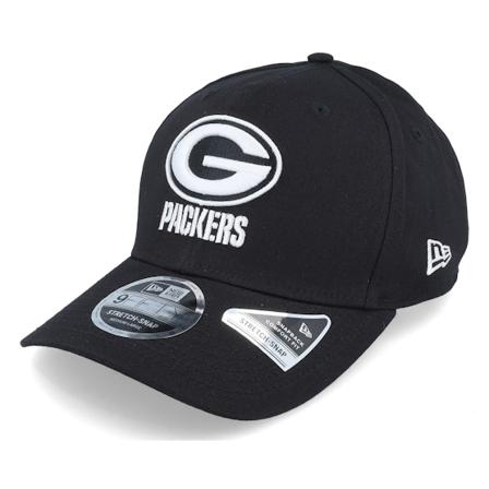 New Era - NFL Schwarz adjustable Cap - Hatstore Exclusive x Green Bay Packers Essential 9Fifty Stretch Black Adjustable @ Hatstore