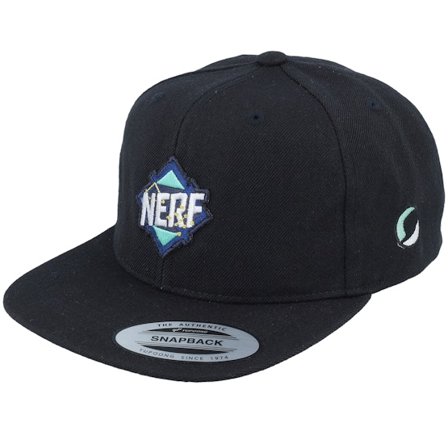 Nerf - Black snapback Czapka Z Daszkiem - Geometric Logo Black Snapback @ Hatstore