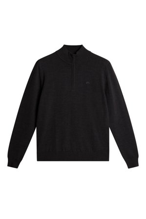 J.Lindeberg - Kiyan Merino Quarter Zip - Grey - Mann - XL