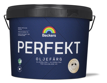 Beckers Oljefärg, Perfekt halvblank, 10L, Valfri kulör, Färg & tapeter