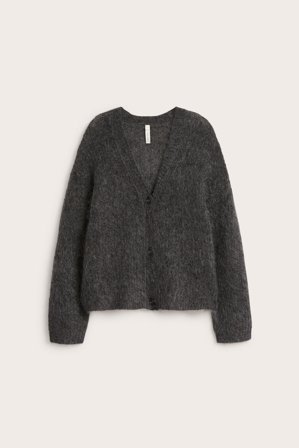 Kappahl | Kardigan z mieszanki moheru | Szary