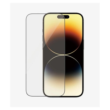 PanzerGlass, Skærmbeskytter, Apple, iPhone 14 Pro, Glas, Klar, Ultra-Wide Fit, Nem installation, Fingeraftryksbestandig