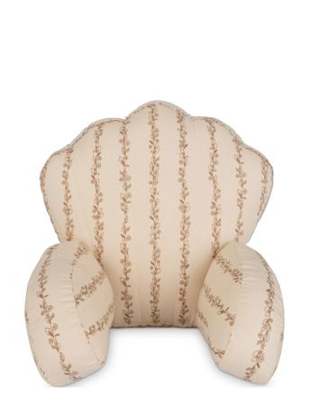 Pram Pillow Shell Leaves Stripe Baby & Maternity Strollers & Accessories Stroller Cushions Beige That's Mine