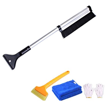 Isskraber, Sneskraber til bil, Sneskost, Udtrækkelig sneplov, Bil Isskraber Snebørste, Vindueskraber, Inkluderer 4 værktøjer